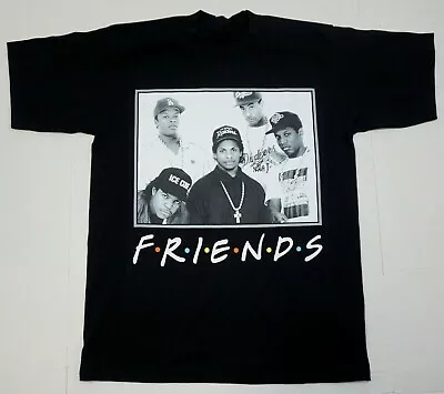 NWA Friends Eazy E Streetwear Hip Hop Rap Tee T-shirt Black S-5XL X60 • $19.99