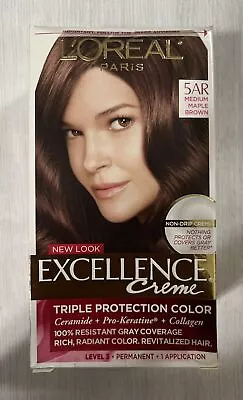 L'Oreal Paris Excellence Creme Permanent Hair Color 5AR Medium Maple Brown • $11.50