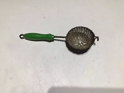 Vintage Green Handle Small Strainer • $8