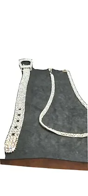 £13 • Buy Rhinestone Sparkling Jewellery Buckle Bracelet & Necklace 2 Items In One Lot 