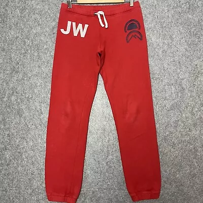 Jack Wills Joggers Sweatpants Tracksuit Bottoms Cuffed Low Rise Red Women's 10 • £15