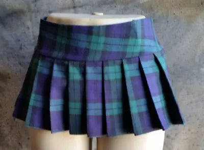 MICRO MINI Skirt Plaid Pleated (Sydney) • $32.50
