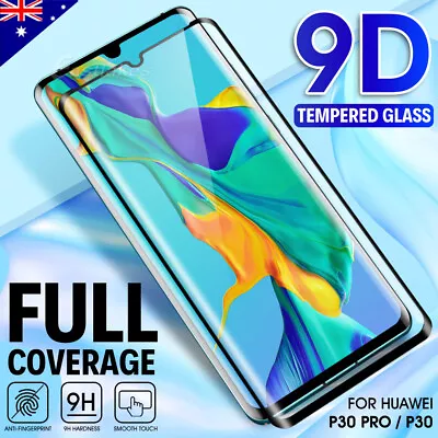 For Huawei P40 P30 Pro Mate 20 Pro Full Cover Tempered Glass Screen Protector • $6.95