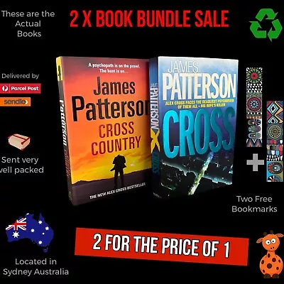 2x James Patterson Book Bundle Alex Cross Books: Cross & Cross Country Lot • $19.99