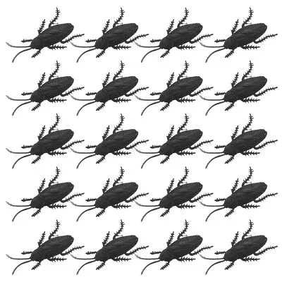 20 Pcs Insect Toys Simulation Cockroach Artificial • £8.39