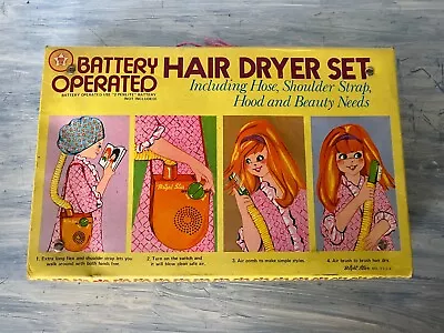 Vintage Bright Star Toy Hair Dryer Set - 1970s Collectors In Box • $30