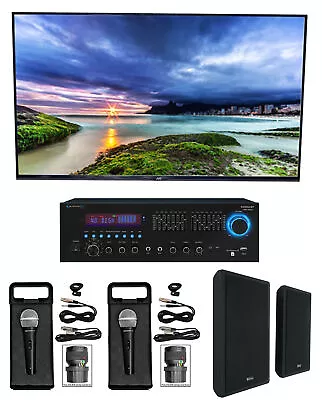 Technical Pro Home Karaoke Machine System W/ Bluetooth+(2) 5.25  Wall Speakers • $269.95