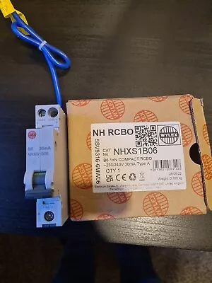 Wylex NHXS1B06 B6 MINIATURE RCBO 30mA TYPE A  • £12