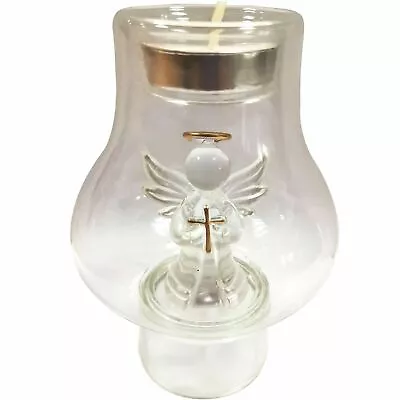 £8.99 • Buy Angel/Rose Tea Light Candle Holder Ornament/Gift | Superb Quality Glass Figurine