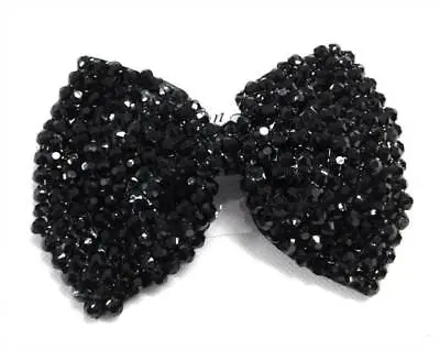 £2.50 • Buy Girl Lady Sparkle Glitter Bling Diamante Crystal Bow Hair Clip Side Grip / Large