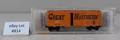 (Lot 814) N Scale Model Micro Trains 40' Box Car Great Northern Circus Car 19038 • $7.99