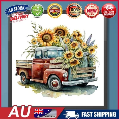 $11.29 • Buy 5D DIY Full Round Drill Diamond Painting Classic Car Home Decoration Art Craft O