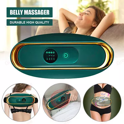 USB Charge Belt Slimming Vibration Waist Massager Shaper Weight Loss Fat Burning • $20.89