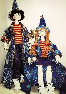 Cloth Art Doll Pattern  Wiz Kids  By Julie McCullough • $11