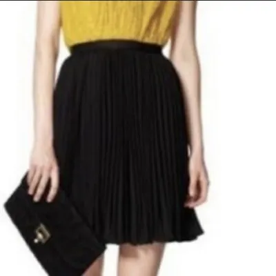$24.99 • Buy Jason Wu For Target Womens Accordion Pleats A-line Black Mini Skirt Size 4