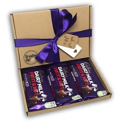  Cadburys Dairy Milk Fruit & Nut Chocolate Bars Gift Box Birthday Easter • £11.99