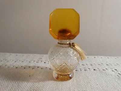 VERY RARE ~ Vintage SWEET PEA Perfume Bottle By FIORET Amber Bakelite Stopper • $29.95