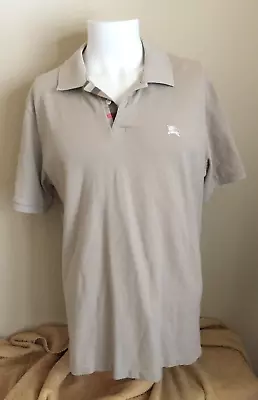 Burberry Brit Wheeler Polo Shirt - Beige - Mens Size Large - Nice Looking Polo! • $60