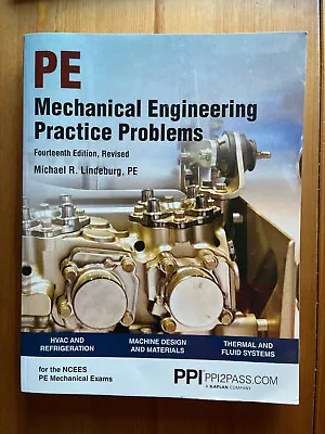 PPI Mechanical Engineering Practice Problems For PE Exam 14th Edition  • $19