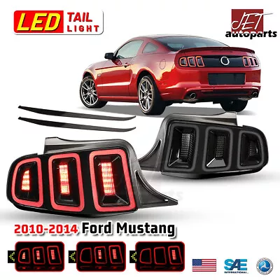 LED Taillights Sequential Turn Signal Lamp For 2010-2014 Ford Mustang Smoke Lens • $399.99