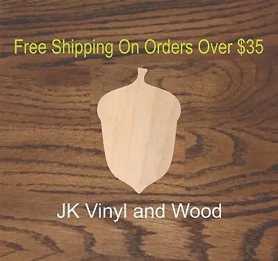 Acorn Nut Laser Cut Wood Sizes Up To 5' Crafting Supplies A078 • $73.99