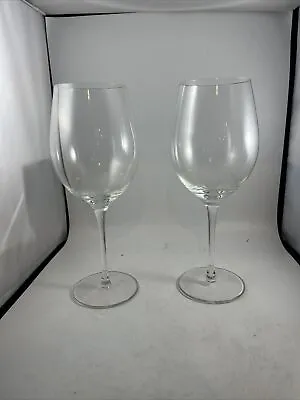 Vintage Crystal Magnum Wine Glasses 10.5”inch Tall Set Of 2 • $20.60