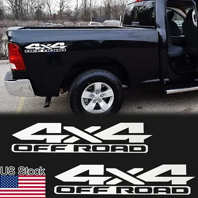 For Ford F-150 Chevy Silverado 2pcs 4x4 Off Road Rear Trunk Car Side Stickers • $13.99