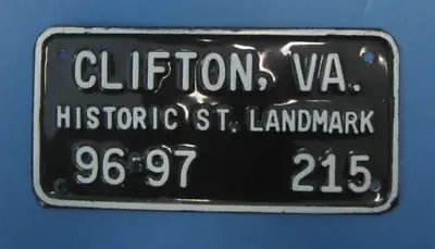 $25 • Buy Mint Unused 1996-97 Clifton, VA Motorcycle License Plate Scarce. Low Number Read