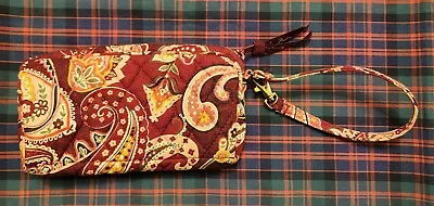 Vera Bradley Picadilly Plum Wristlet USA Made 2009 • $10