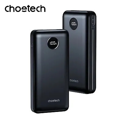 $66.95 • Buy Choetech Portable 20000mAh Power Bank PD 45W Fast Charger Backup Battery Charger