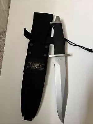 Vintage Gerber BMF Survival/tactical Knife & Sheath USA / Compass • $325