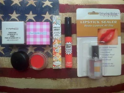 £31.50 • Buy MAC Lip Balm In 'Purring', The Balm Lip Gloss In 'POP' & Mehron Lipstick Sealer