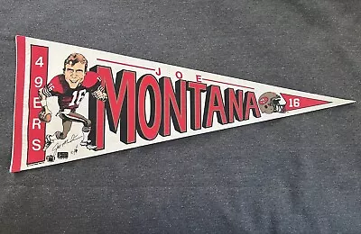 Joe Montana 49ers Vintage NFL Felt Pennant 1987. Ex. Condition! SHIPS FREE! • $39.95