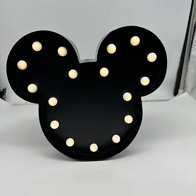 Disney Mickey Mouse LED Wall Or Standing Lamp Light Up 10” Battery Operated • $19.99