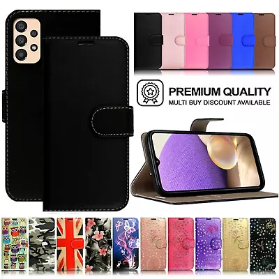 Flip Leather Phone Case For Samsung A15 A14 A13 A12 A52s Magnetic Wallet Cover • £2.99