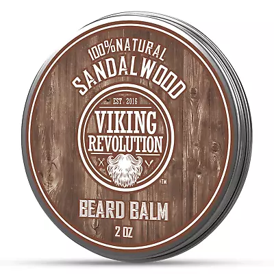 Viking Revolution Beard Balm With Sandalwood Scent And Argan & Jojoba Oils • $14.98