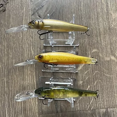 Old Megabass Live X Leviathan 2001-2003 SP Straight Eye Crankbait - Lot Of 3 • $18.92