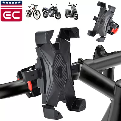 Motorcycle ATV Handlebar Phone Mount Holder Bicycle Bike Bracket For Cellphone • $8.99