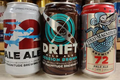 (4) FIRST MAGNITUDE Brewing ALE Beer Cans ! GAINESVILLE Florida FLA FL !! Micro • $14