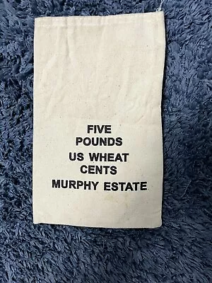 Canvas Is Mint Bag Wheat Cents Murphy Estate • $10