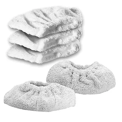 KARCHER K1105 Steam Cleaner Terry Cloth Cover Pads Hand Tool Cleaning Pad X 5 • £11.80