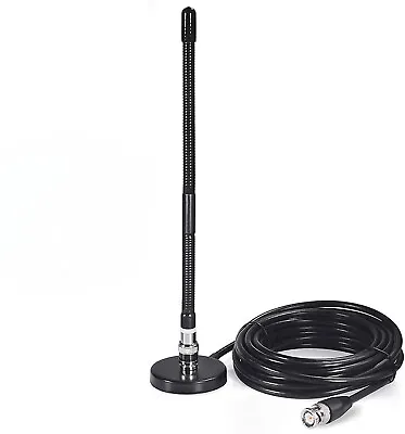 CB Band Antenna 27MHz BNC Magnetic Base & 3M Coaxial Cable Kit For Cobra Uniden • $16.39