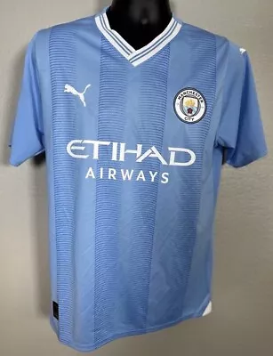 Man City Home Shirt - 23/24 - Medium - New • £20