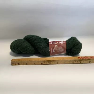 1 Skein MIRASOL PERU 100% Wool Jade Green # 1014 Medium 4 NOS Unused See Pics • $7.95