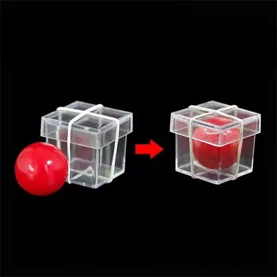 Funny Clear Ball Through Box Magic Tricks Props Illusion Magic Magician Game • £2.50