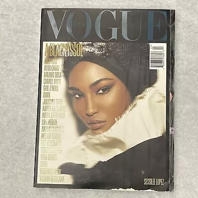 VOGUE ITALIA July 2008-THE BLACK ISSUE Magazine-1st Print Sessilee Lopez Cover • $275