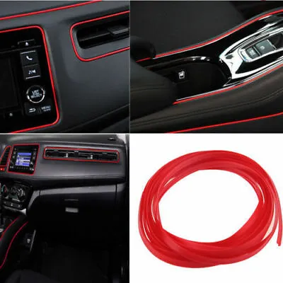 £3.94 • Buy 5M Red Car Interior Door Gap Edge Line Molding Trim Strip Decorate Accessories