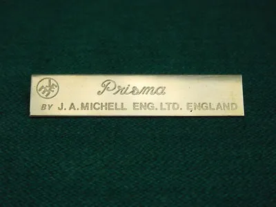 Unused Gold Plated Badge For 1970's Michell Engineering Prisma Turntable. • $39.95