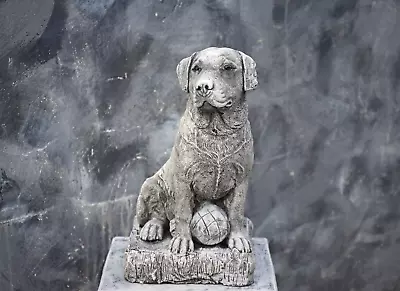 Stone Statue Of A Dog Labrador Retriever  Garden Ornament Reconstituted Stone • £32
