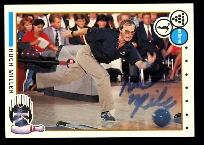 Hugh Miller #8 Signed Autograph Auto 1990 Kingpins PBA Bowling Trading Card • $20.52